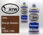 Preview: Jeep, Bronze Metallic, MA / RMA / 806: 400ml Sprühdose + 400ml Klarlack - Set, von ATW Autoteile West.